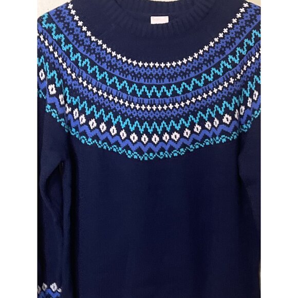 Blair Womens Fair Isle Knit Sweater Medium Nordic Cabincore - Picture 8 of 11
